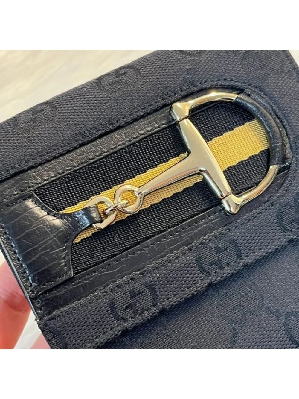 ★SOLD★ Gucci Horsebit Trifold Wallet GG Canvas - Picture 8 of 8